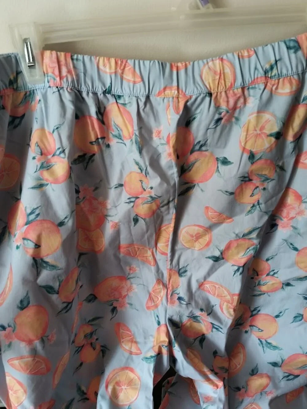 Plus Size XXL Cotton Blend Pajama Pants - lounge wear intimates Citrus Print NWT